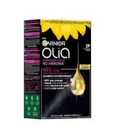 Vopsea de par permanenta fara amoniac 2P Platinum Black Olia, 174ml, Garnier