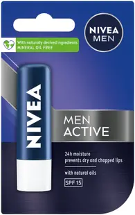 Nivea Men Balsam de buze Active Care, 4.8 g