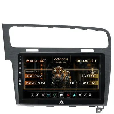 Navigatie Volkswagen Golf 7, Android, A-Octacore 4GB RAM + 64GB ROM, 10.1 Inch - AD-BGA10004+AD-BGRKIT023A