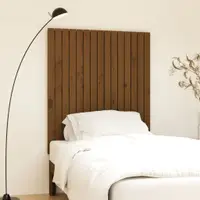 Gossi tablie de pat de perete maro miere 95,5x3x110 cm lemn masiv pin