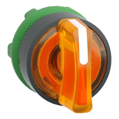 Cap Selector Luminos Portocaliu Luminos Ø22 3 Pozitii Fixe