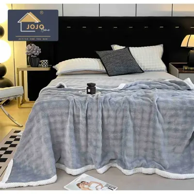 Patura CoCoLiNo, Jojo Home, 200x230cm, tip Blanita Wave, Gri deschis