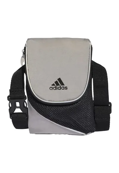 Geanta crossbody cu bareta ajustabila - Negru/Maro taupe deschis