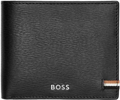 Portofel pentru bărbați Hugo Boss Iconic - Cu suport pentru monede, negru