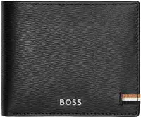 Portofel pentru bărbați Hugo Boss Iconic - Cu suport pentru monede, negru
