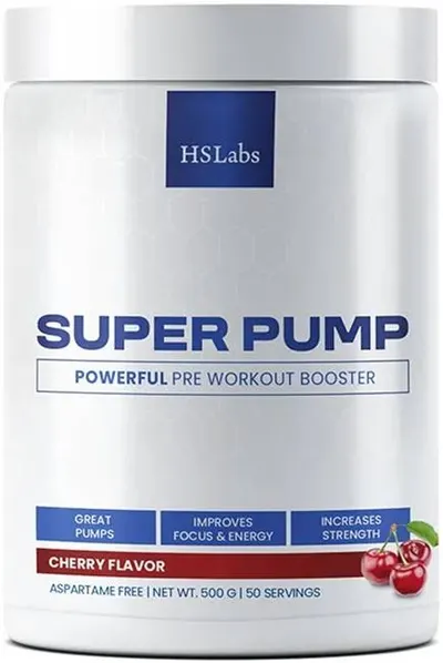 Super Pump, cireașă, 500 g, HS Labs