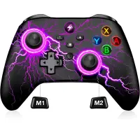 Controller Wireless Timebox, RGB, LED 9 Culori, Turbo Ajustabil, Vibratii, Negru - Default Title