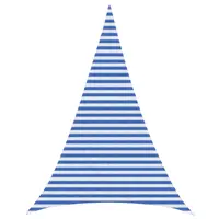 vidaXL Pânză de umbră 5 x 6 x 6 m HDPE Triunghiular Albastru și Alb