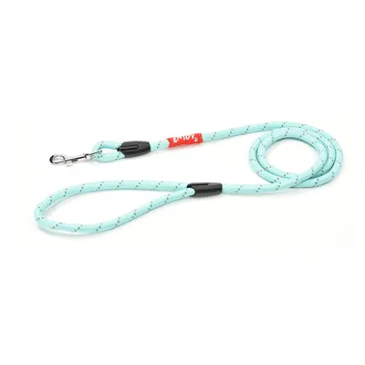 Lesa sport reflectorizanta pentru caini, turcoaz, din poliester, lungime 120 cm, latime 0.6 cm