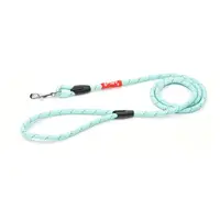 Lesa sport reflectorizanta pentru caini, turcoaz, din poliester, lungime 120 cm, latime 0.6 cm