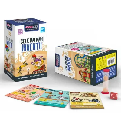 Joc educativ copii, Cele mai mari inventii, clepsidra timp, MemoRace
