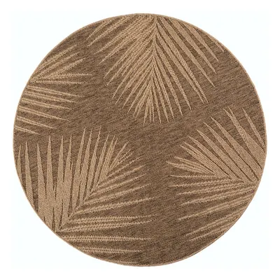 Covor pentru exterior și interior maro rotund ø 120 cm Timber 1403 – Ayyildiz Carpets