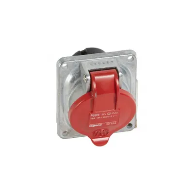 Panou montaj priza inclinata Hypra - IP44 -380/415 V~ -16 A -3P+E -metal