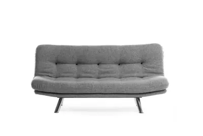 Canapea extensibila MISA, 3 locuri, gri deschis, 180x78x85 cm