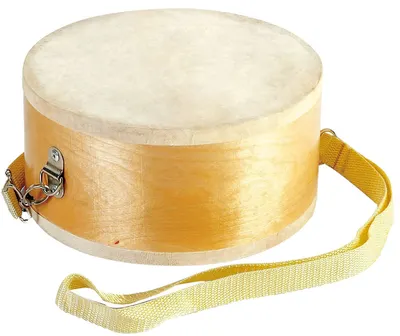 Instrument muzical din lemn Nowa Szkola - Toba cu centura si betisoare, 20 cm