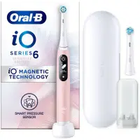 Periuta de dinti electrica Oral-B iO6, cu Tehnologie Magnetica si Micro-Vibratii, Inteligenta artificiala, Display led interactiv, Senzor de presiune
