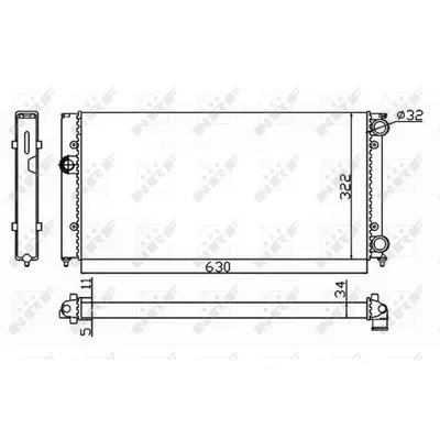 Radiator, racire motor NRF 54664