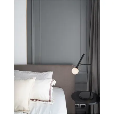 Veioza PIELO Opal Sticla Nisipiu Negru Aluminiu LED G9 Wat 1x5 Wat 230 Volt IP20 Class II Fara bec