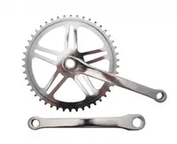Pedalier biciclete din otel, lungime brat 170mm, 1 viteza, 46z, otel