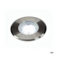 DASAR FLAT 230V LED, round, 4,3W LED, white, stainless
