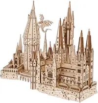 Puzzle 3D din lemn Ugears din 340 piese - Harry Potter: Castelul Hogwarts