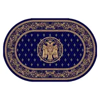 Covor Bisericesc Oval, 250 x 350 cm, Albastru, Lotos 15032/810