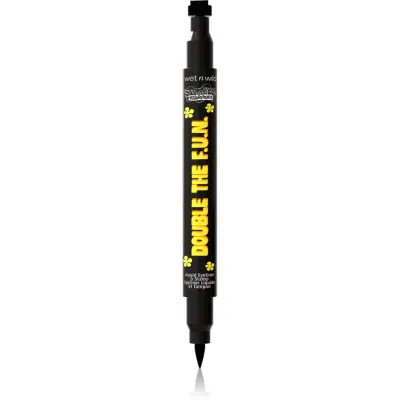 Wet n Wild SpongeBob SquarePants Double The F.U.N. Liquid Eyeliner & Stamp tuș multifuncțional pentru ochi culoare Best Day Ever 1.2 ml