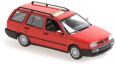Model de colecție MINICHAMPS Modern: Automobile - Volkswagen Golf Variant, 1997, Red