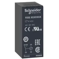 Releu de interfata, Zelio Rsb, 2 C/O, 24VC.C., 8 A Schneider RSB2A080BD