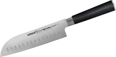 Cuțit Santoku Samura - MO-V, 18 cm, bază de bucătărie