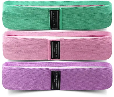 Set de benzi de rezistență Xmart - HB-03F, 3 buc, multicolor