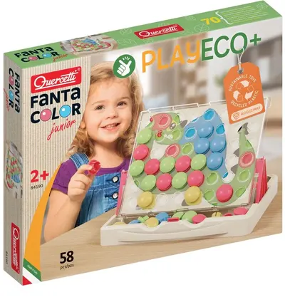 Mozaic Quercetti - Fantacolor Junior Play Eco, 58 de piese