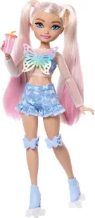 Păpuşă Barbie Dream Besties - Barbie Malibu cu patine cu role