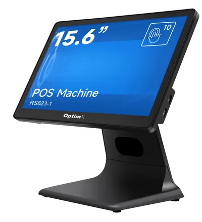 Sistem POS OptimX PRO RS623-1, Intel N100 pana la 3.4GHz, 8GB DDR4, 256 SSD, 15.6 inch Wide Full HD Touchscreen + Win 11 Pro