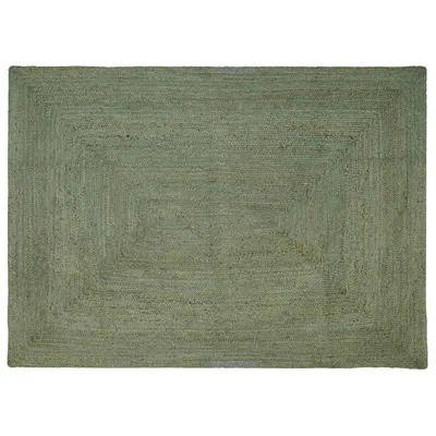 vidaXL Covor de zonă Verde măsliniu 240 x 340 cm Iută
