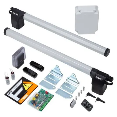Kit automatizare poarta batanta ECO Start 230V 412, max. 2 x 1.8 m - FAAC 412-KIT
