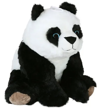 Jucărie de pluș Amek Toys - Panda cu ochi albaștri, 24 cm