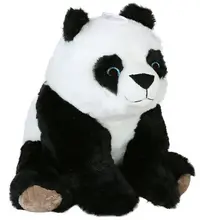 Jucărie de pluș Amek Toys - Panda cu ochi albaștri, 24 cm