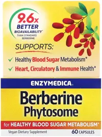 Berberine Phytosome, 275 mg, 60 capsule, Enzymedica
