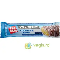 Baton Proteic Delight 31% Proteina Crunchy Cookies and Cream 60g