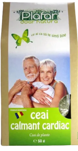 Ceai medicinal calmant cardiac, 50g, Plafar
