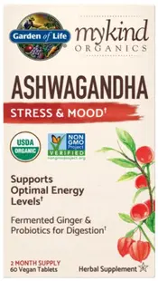 Mykind Organics Ashwagandha, 60 tablete, Garden of Life