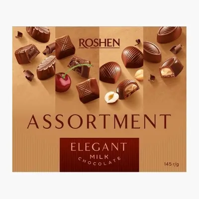 Praline Roshen Assortment Elegant, 145g – Pachet En-gros