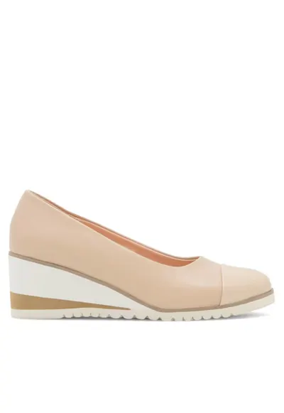 Pantofi sport sintetici pentru dama - Bej
