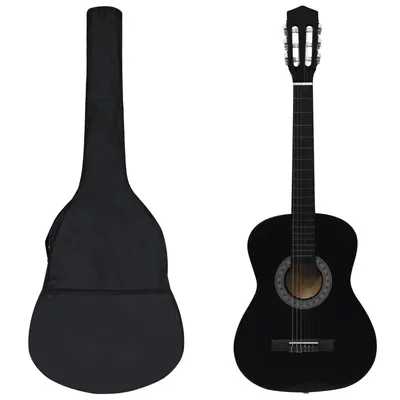 Gossi set de chitara clasica pentru copii, 8 piese, negru, 3/4 36