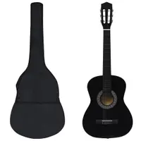 Gossi set de chitara clasica pentru copii, 8 piese, negru, 3/4 36
