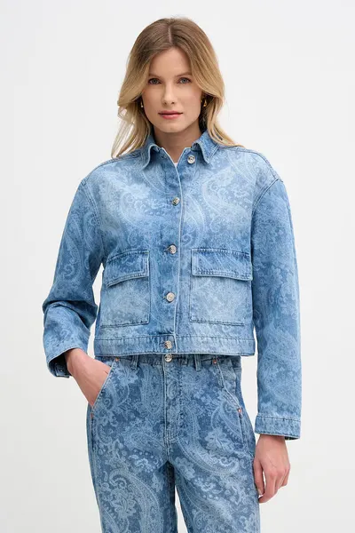 OUI jachetă scurtă pentru femei, din denim