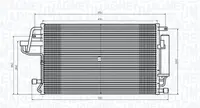 Condensator climatizare (cu uscator) potrivit HYUNDAI TUCSON, TUCSON SUV; KIA SPORTAGE II 2.0-2.7 06.04-01.12