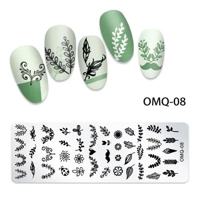 Matrita Metalica Nail Art - OMQ-08