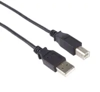 Cablu de imprimanta USB 2.0 A-B 2m Negru, ku2ab2bk